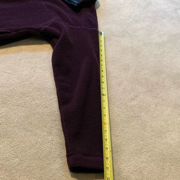 Patagonia Vintage 1/4 zip Fleece pullover jacket plum egg plant size Medium - Picture 6 of 12